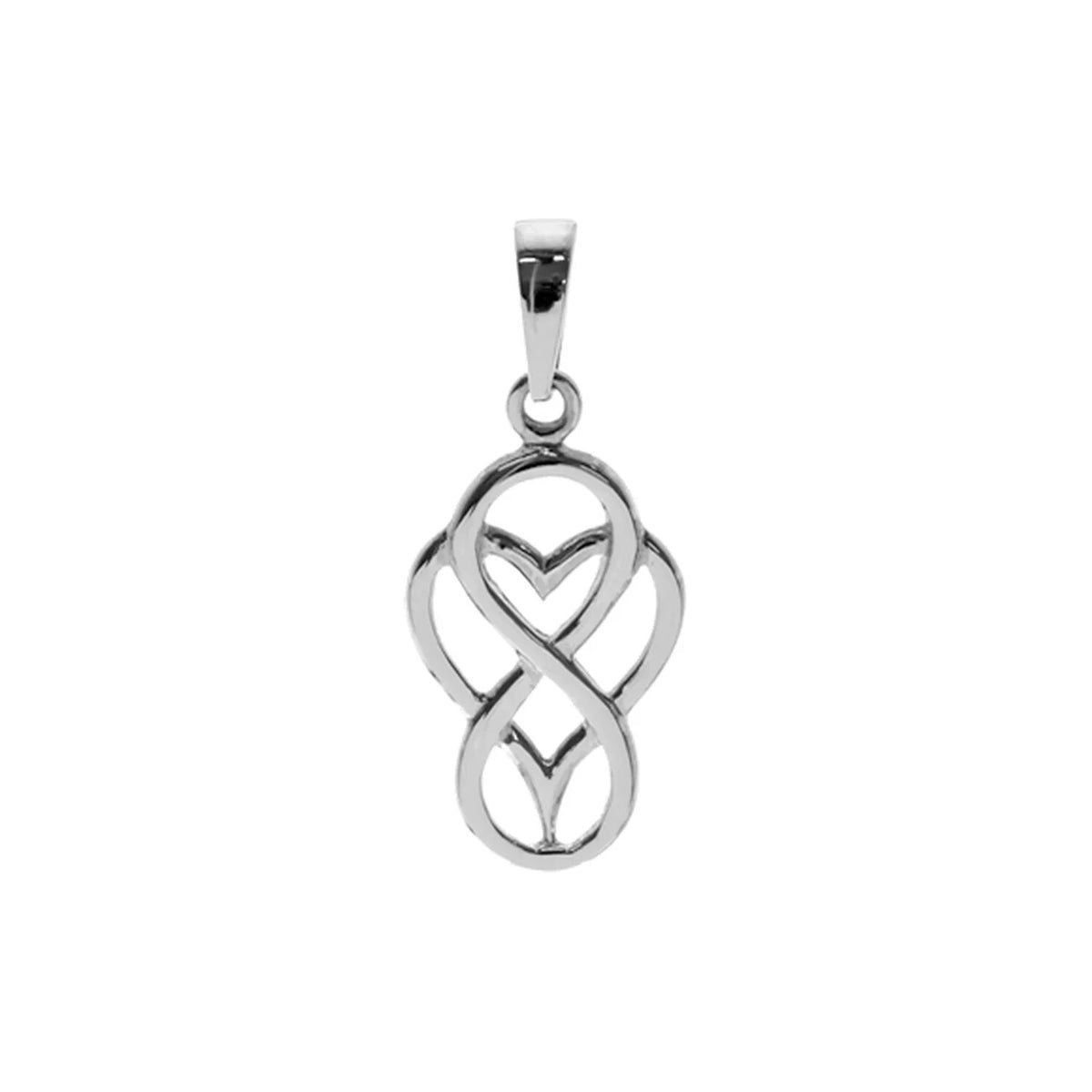 Infinity Heart Pendant Sterling Silver 925 Hallmark All Chain Lengths Brand New