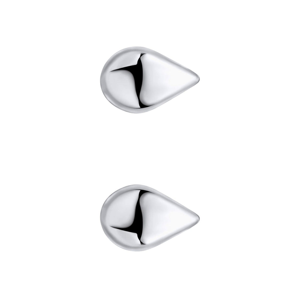Statement Teardrop Stud Earrings Sterling Silver 925 Hallmarked Brand New Boxed