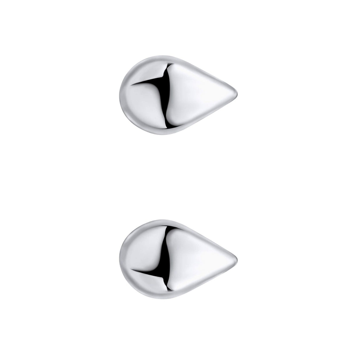 Statement Teardrop Stud Earrings Sterling Silver 925 Hallmarked Brand New Boxed