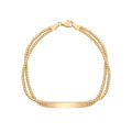 ID Bar Bracelet In 9ct Yellow Gold 375 Hallmark British Made Brand New Boxed