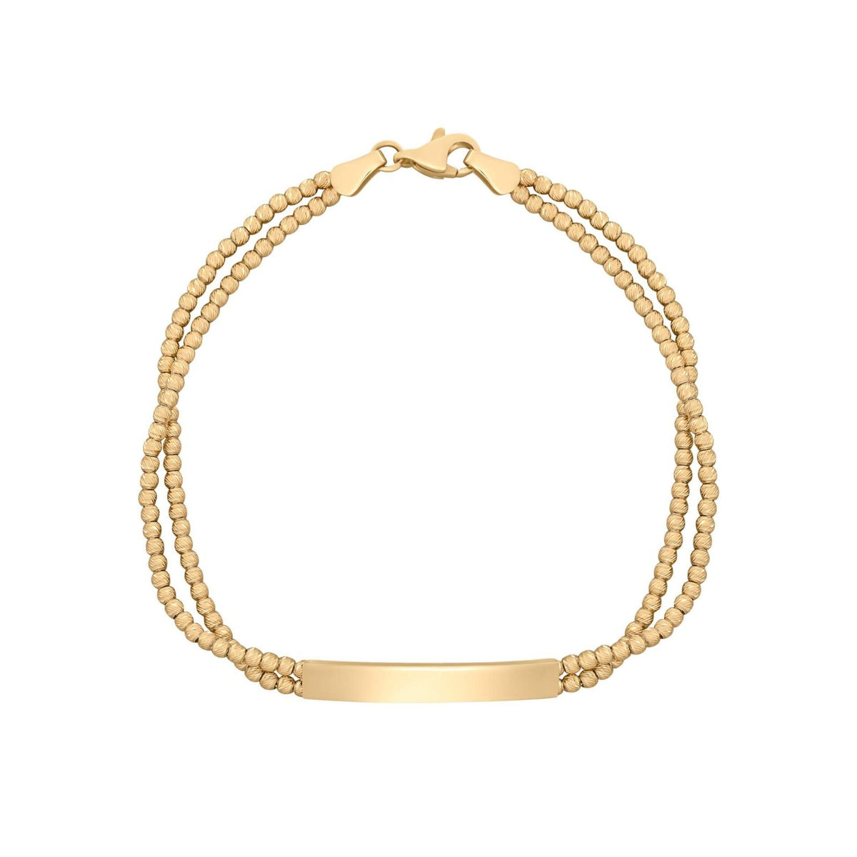 ID Bar Bracelet In 9ct Yellow Gold 375 Hallmark British Made Brand New Boxed
