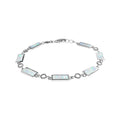 Rectangular Opal Bracelet Sterling Silver 925 Hallmarked Brand New Boxed