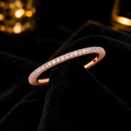 Natural Diamond Eternity Ring 18ct Rose Gold Hallmarked Sizes J - Q