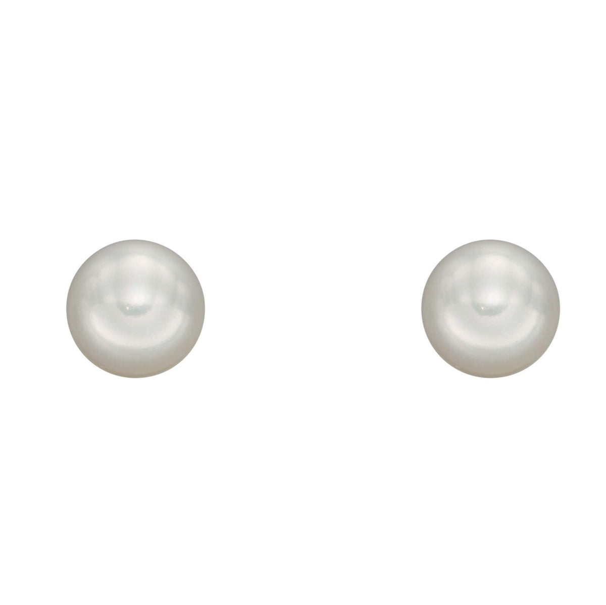 5mm Round Pearl Stud Earrings British Made 9ct Yellow Gold 375 Hallmarked