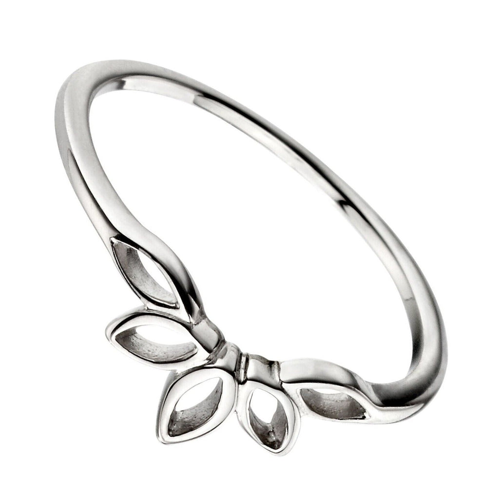 Open Link Marquise Ring Sterling Silver 925 Hallmarked British Made Brand New
