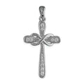 Statement Zircon Cross Sterling Silver 925 Hallmarked All Chain Lengths