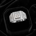 Men's Sterling Silver Signet Ring Engagement Gents 925 Hallmark Sizes J - U