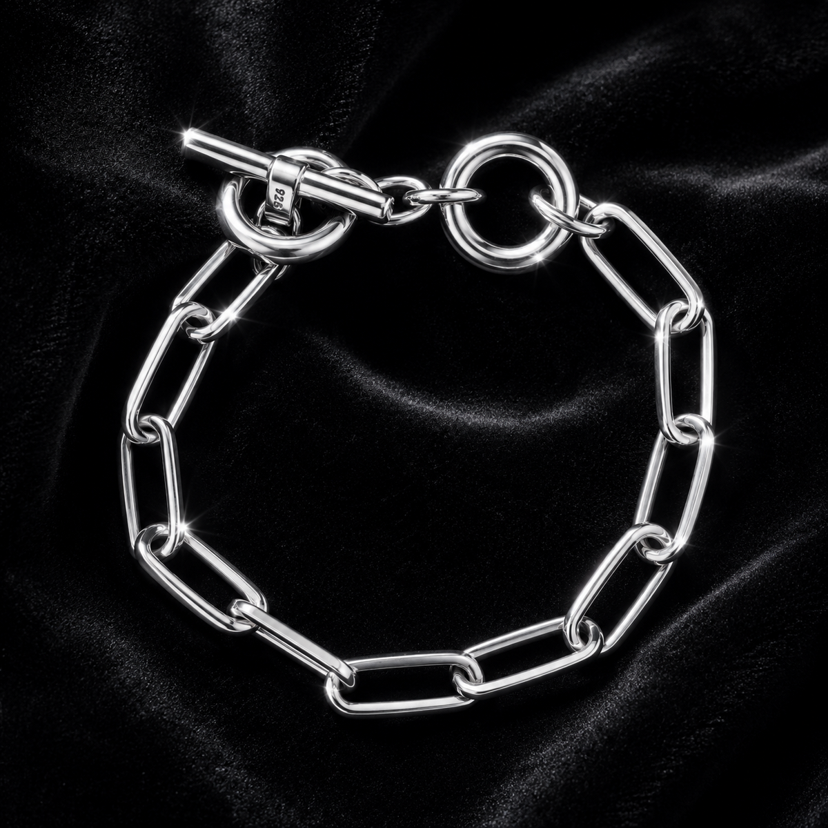 Chunky T Bar Bracelet Sterling Silver 925 Hallmark British Made Brand New Boxed
