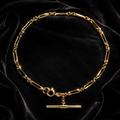 T Bar Chain Bracelet In 9ct Yellow Gold 375 Hallmarked British Made