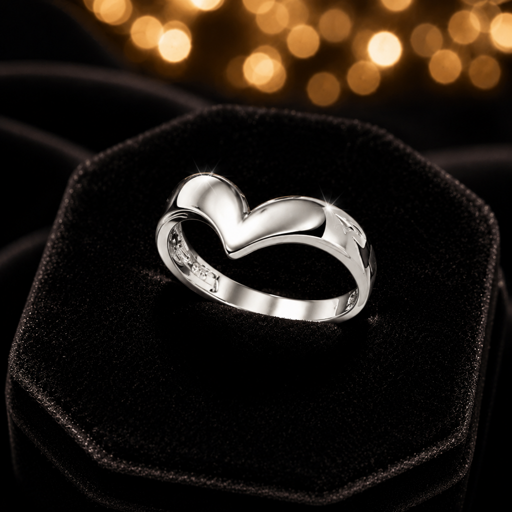 Sterling Silver Wishbone Ring 925 Hallmarked Size K - S British Made