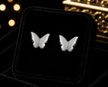 Butterfly Stud Earrings Sterling Silver 925 Hallmarked Brand New Boxed