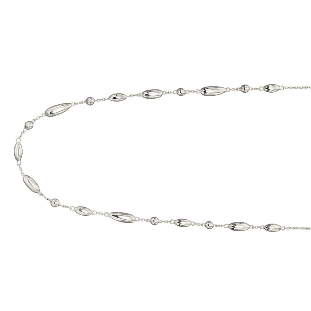 Flower Bud Chain Necklace Sterling Silver 925 Hallmarked Brand New Boxed