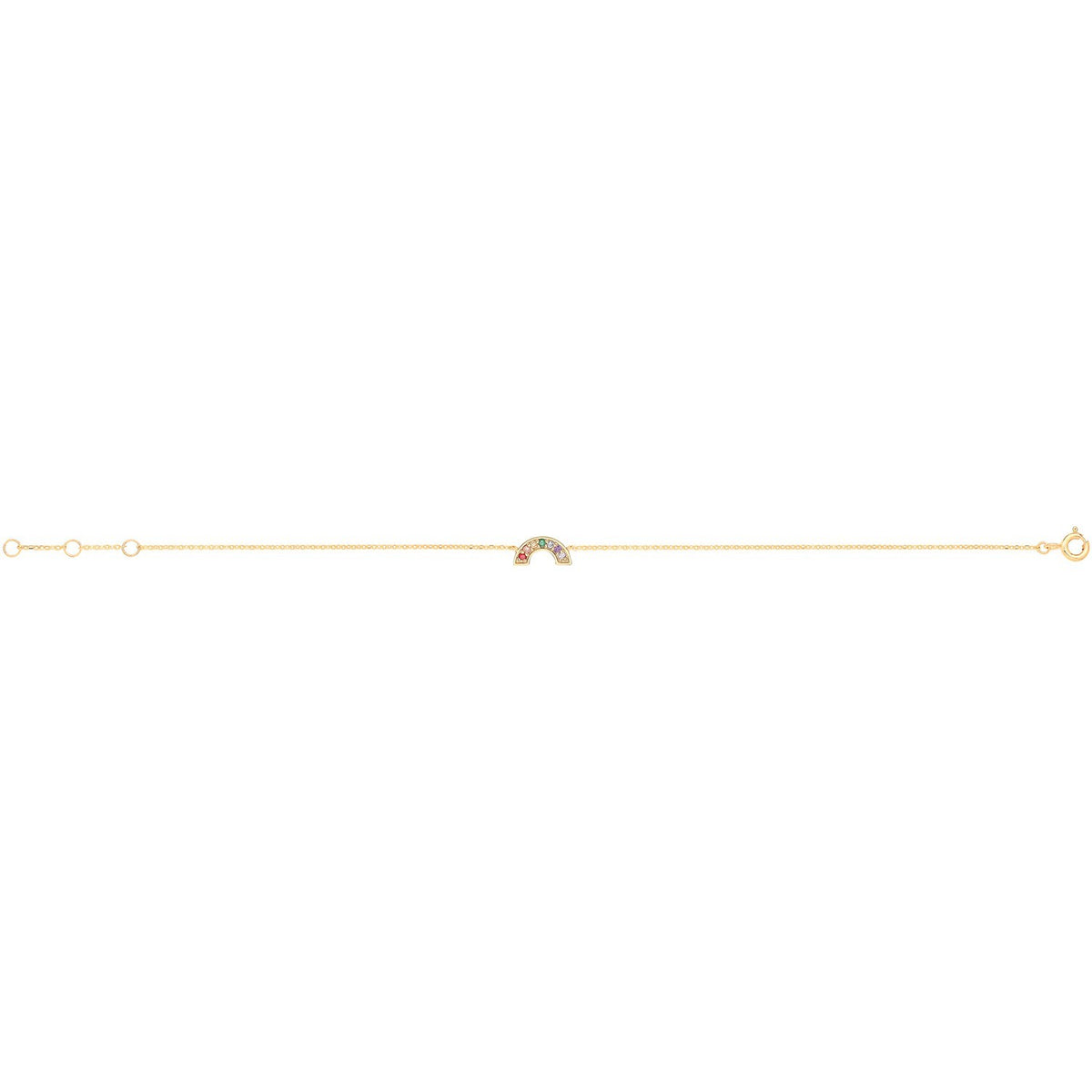 Rainbow Necklace and Bracelet Set 9ct Yellow Gold 375 Hallmarked Brand New