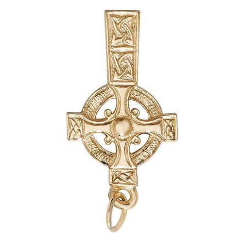 9ct Yellow Gold Celtic Cross Pendant 375 Hallmarked All Chain Lengths