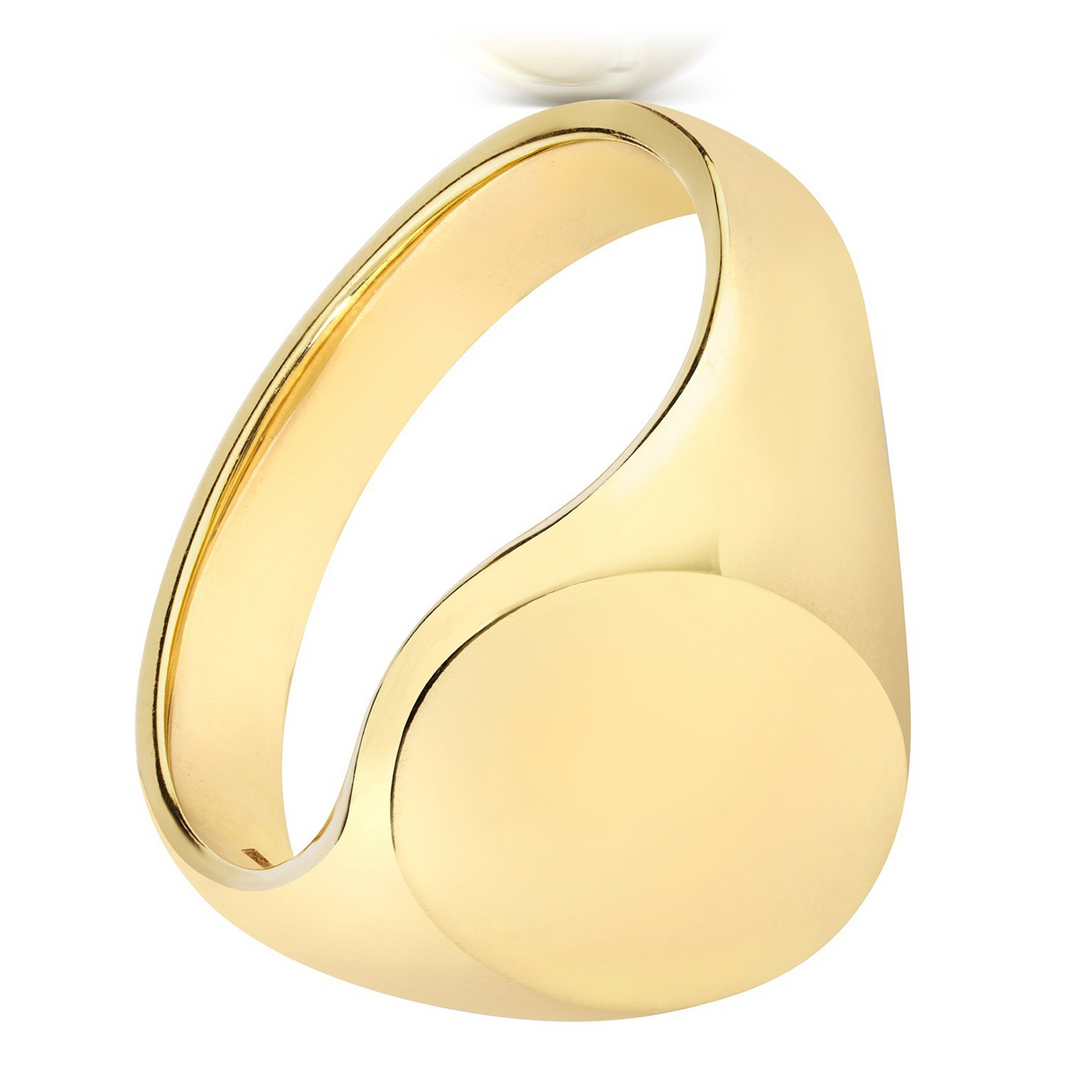 Heavy Mens 9ct Yellow Gold Signet Ring 375 Hallmarked British Made Size K - Z
