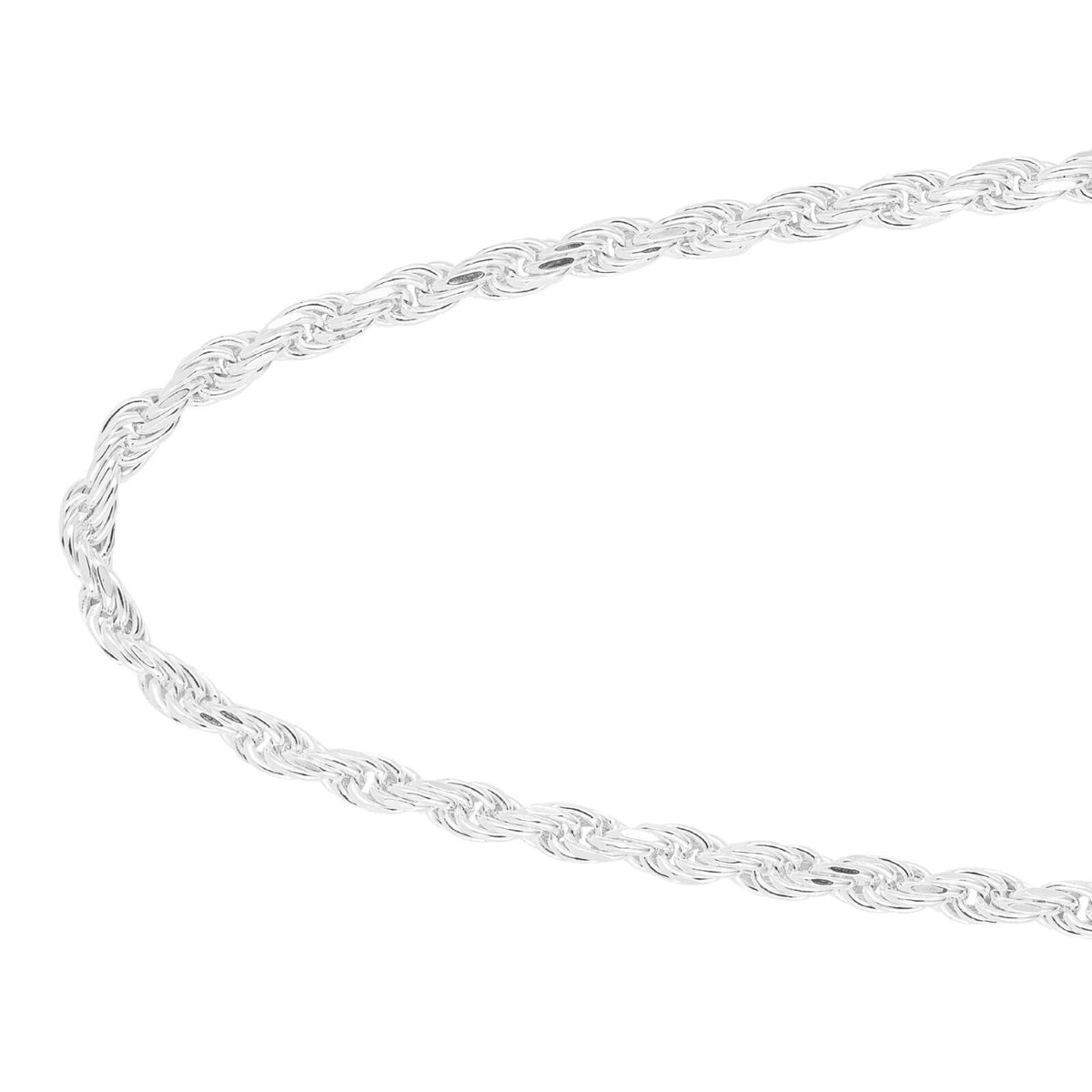 DC Rope Chain Necklace Sterling Silver 925 Hallmarked Brand New Boxed