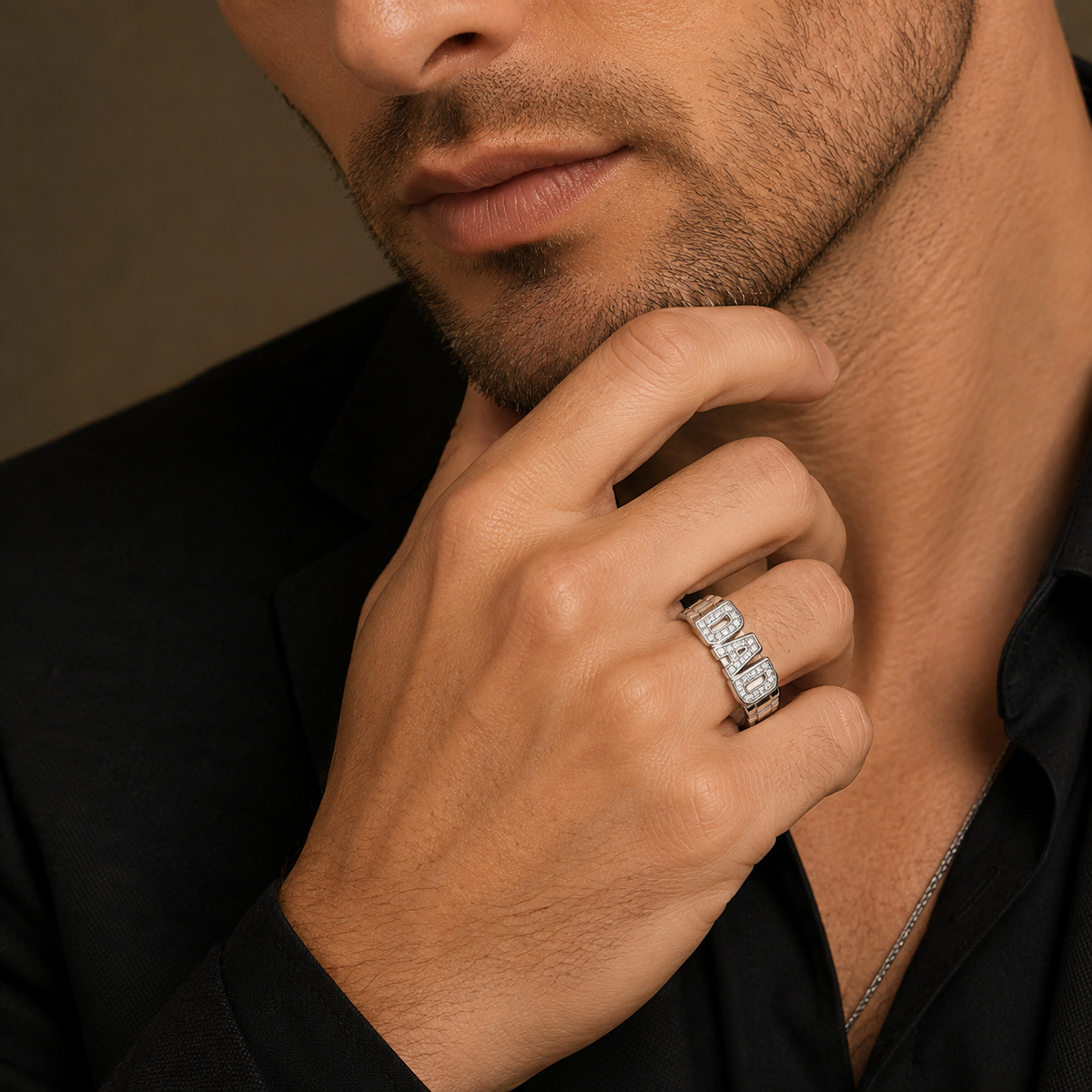 Dad Ring Sterling Silver 925 Hallmarked Sizes British Made Brand New P - Z
