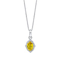 Oval Sapphire Diamond Drop Pendant & Earrings Set 9ct White Gold 375 Hallmarked