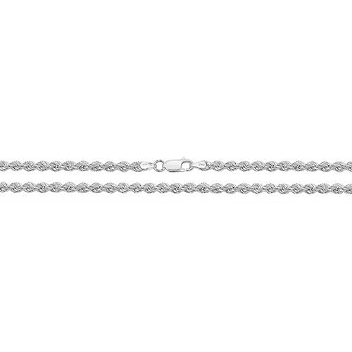 Sterling Silver Roped Bracelet British Made 925 Hallmarked 8" Weight 4.5g