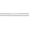 Sterling Silver Roped Bracelet British Made 925 Hallmarked 8" Weight 4.5g