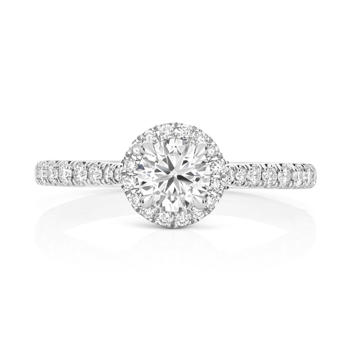 53 Lab-Grown Diamond Engagement Ring 18ct White Gold Hallmarked Sizes J - Q