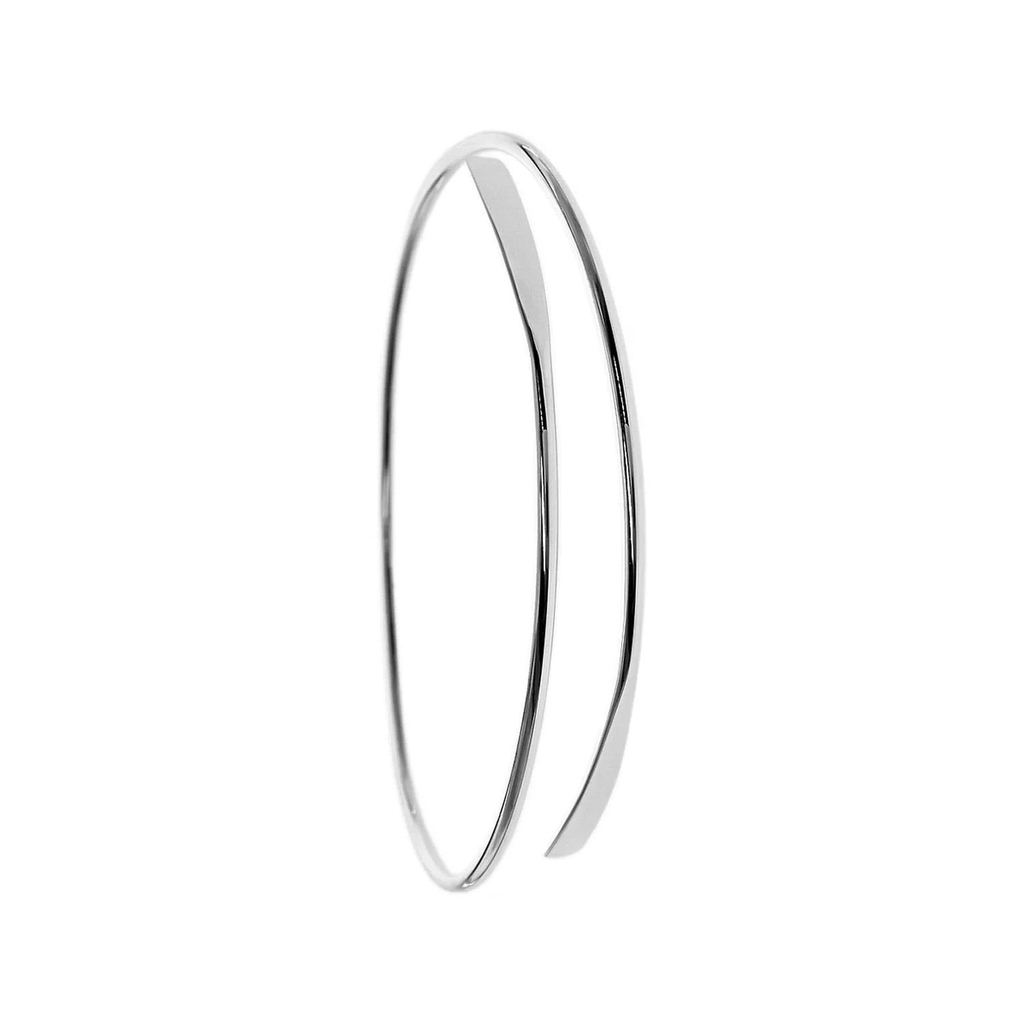 Sterling Silver Sprial Bangle British Made 925 Hallmarked Brand New Boxed