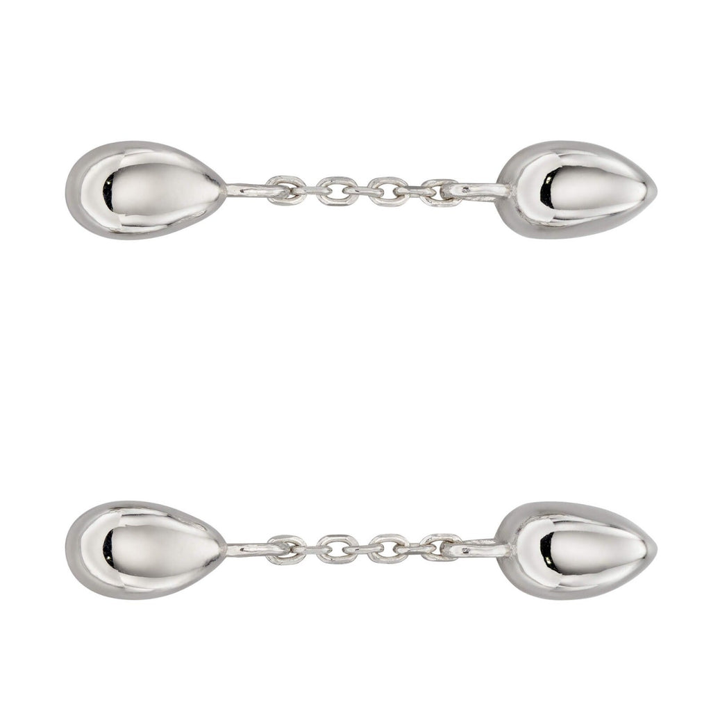 Flower Bud Chain Drop Earrings Sterling Silver 925 Hallmarked Brand New Boxed