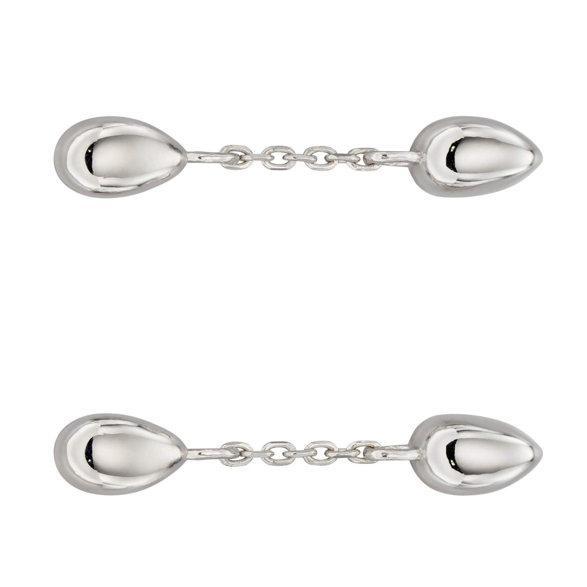 Flower Bud Chain Drop Earrings Sterling Silver 925 Hallmarked Brand New Boxed