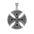 Large Celtic Cross Sterling Silver 925 Hallmarked British Made All Chain Lengths