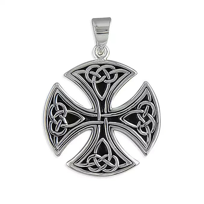 Large Celtic Cross Sterling Silver 925 Hallmarked British Made All Chain Lengths