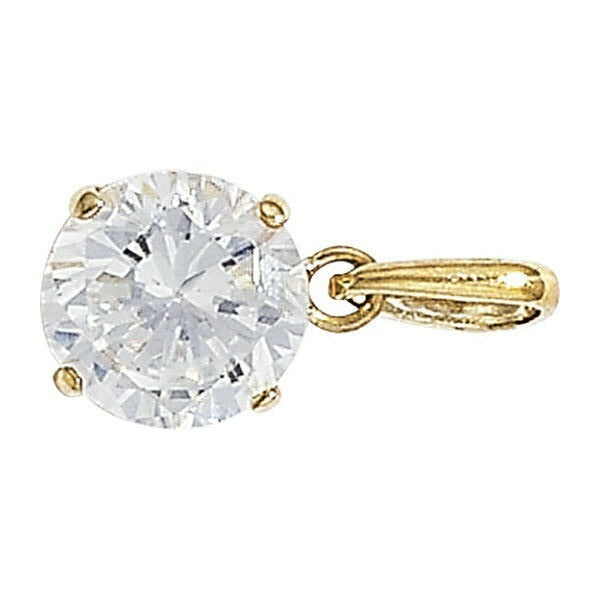 Yellow Gold Solitaire Pendant Hallmarked British Made All Chain Lengths