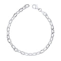 Textured Anchor Chain Bracelet British Made 925 Hallmark Brand New 19cm