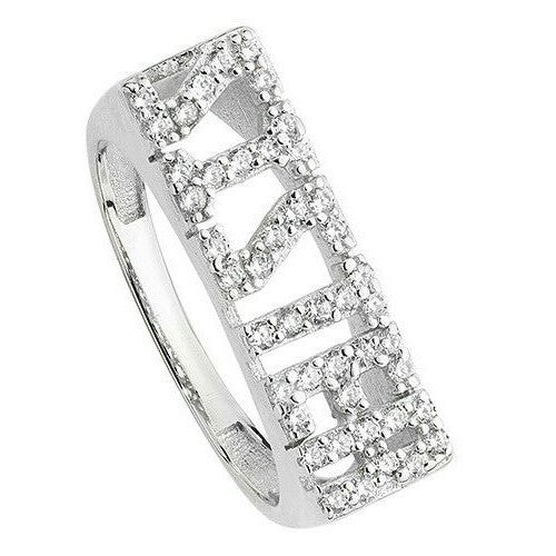 Sister Gemstone Ring Sterling Silver 925 Hallmarked British Made Sizes L - R