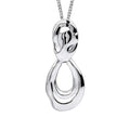 Molten Oval Pendant Sterling Silver 925 Hallmark All Chain Lengths British Made