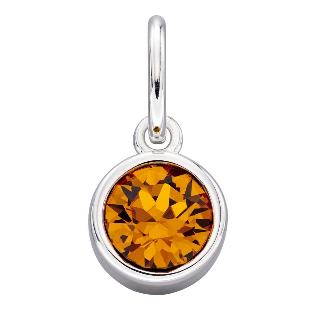 Crystal Birthstone Pendant Sterling Silver 925 Hallmark British Made All Months