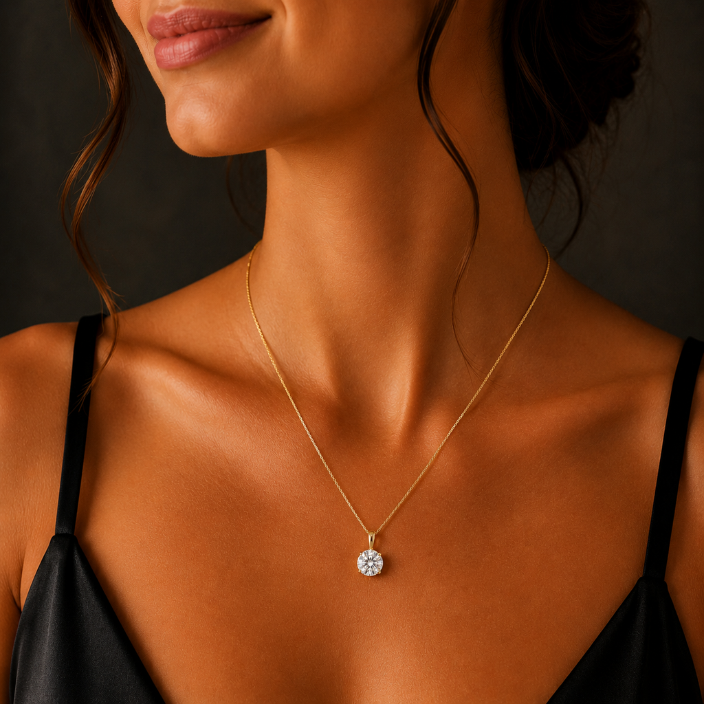 Yellow Gold Opal Pendant Hallmarked British Made All Chain Lengths Brand New