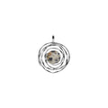 Dalmatian Jasper Flush Web Pendant Sterling Silver Hallmarked All Chain Lengths