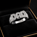 Dad Ring Sterling Silver 925 Hallmarked Sizes British Made Brand New P - Z