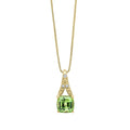 Rose Cut Sapphire Pendant 9ct Yellow Gold 375 Hallmarked Brand New Boxed