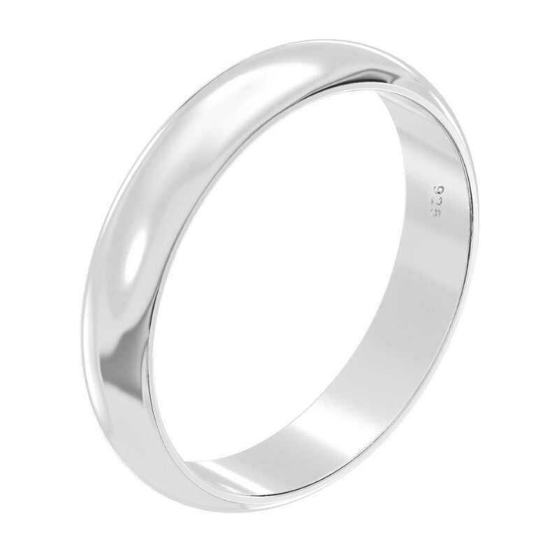 Sterling Silver 3mm Band Ring 925 Hallmarked Size J - Z  British Made Brand New