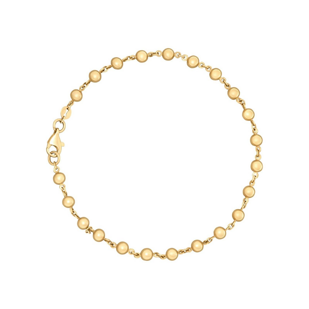 Ball Chain Bracelet In 9ct Yellow Gold 375 Hallmark British Made Brand New Boxed