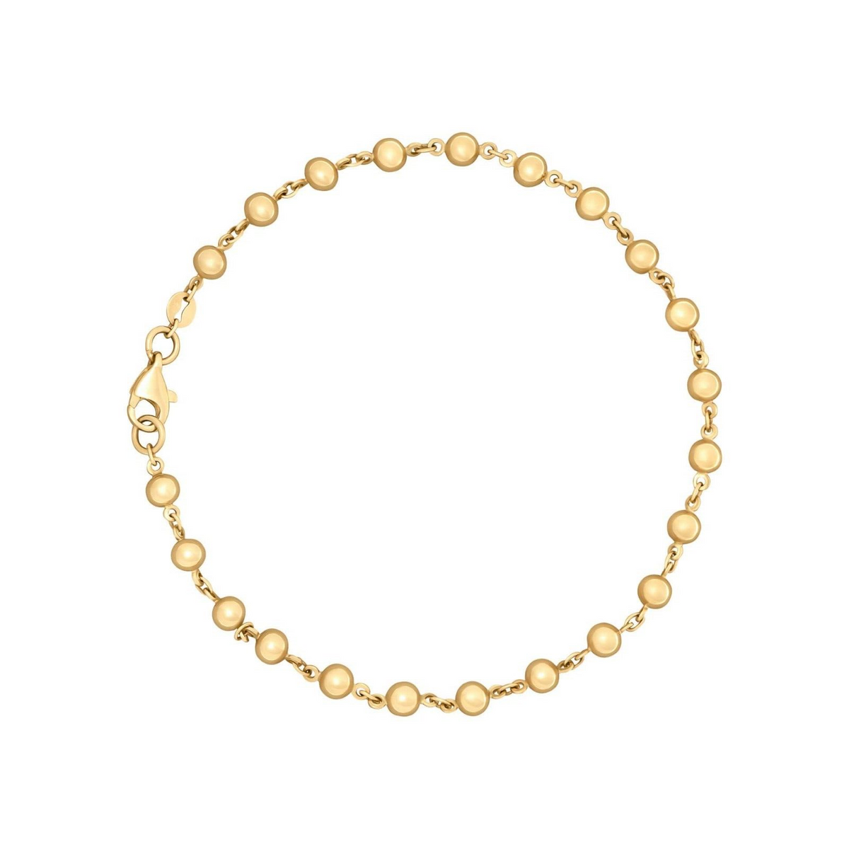 Ball Chain Bracelet In 9ct Yellow Gold 375 Hallmark British Made Brand New Boxed