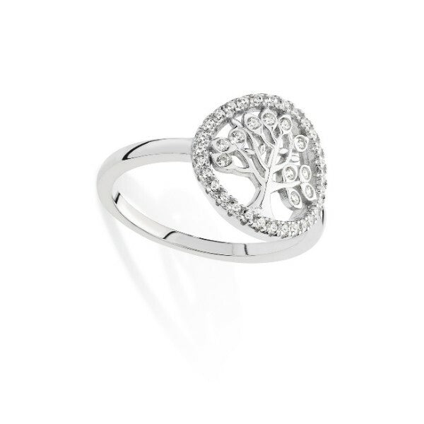 Sterling Silver Ring Tree Of Life 925 Hallmarked Size J - R British Made