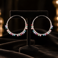 Avianna 30mm Sleeper Hoop Earrings Sterling Silver 925 Hallmark Brand New Boxed