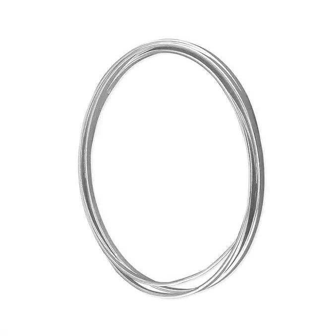 Triple Russian Bangle Sterling Silver 925 Hallmarked British Made Brand New