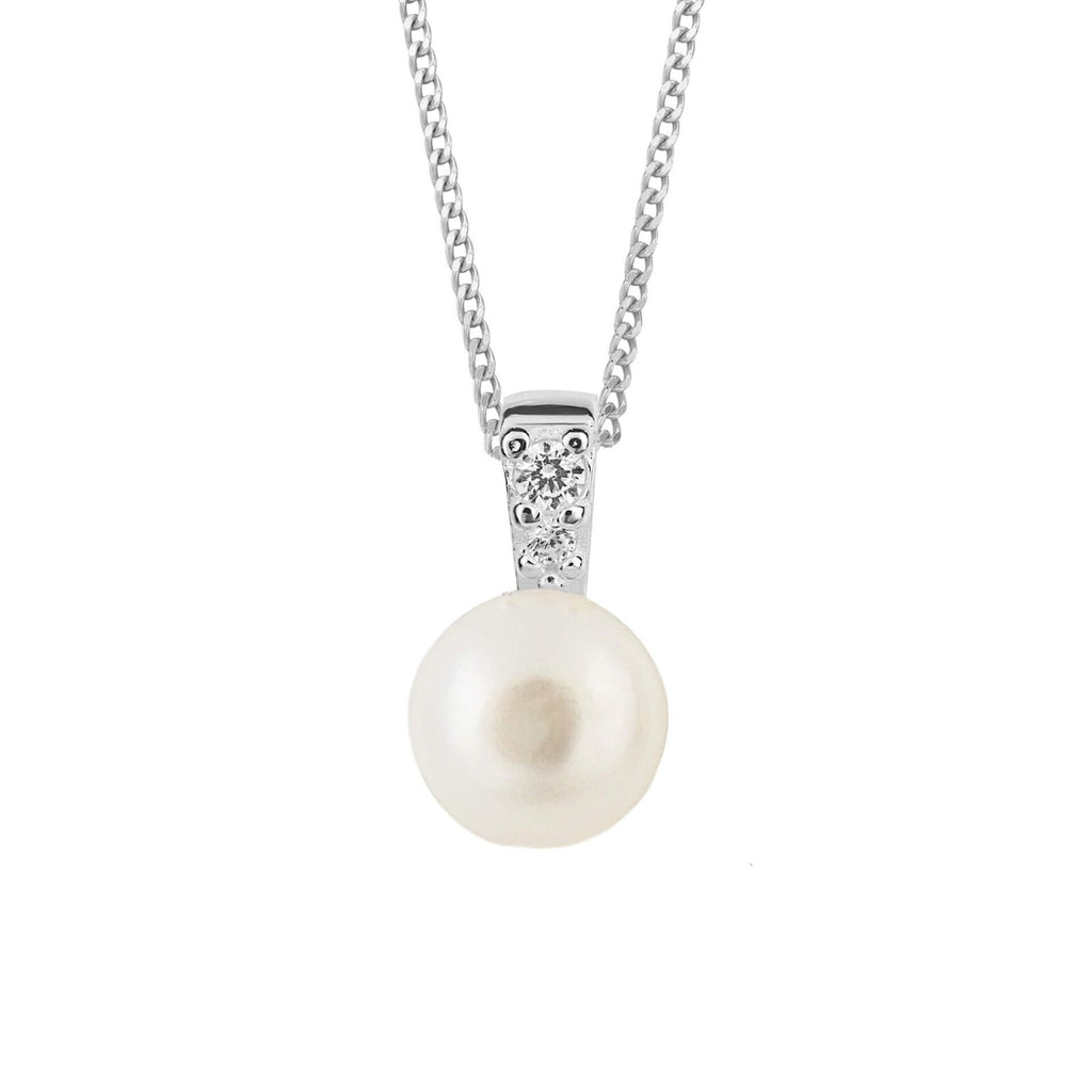 Sterling Silver Pearl Pendant 925 Hallmarked British Made All Chain Lengths