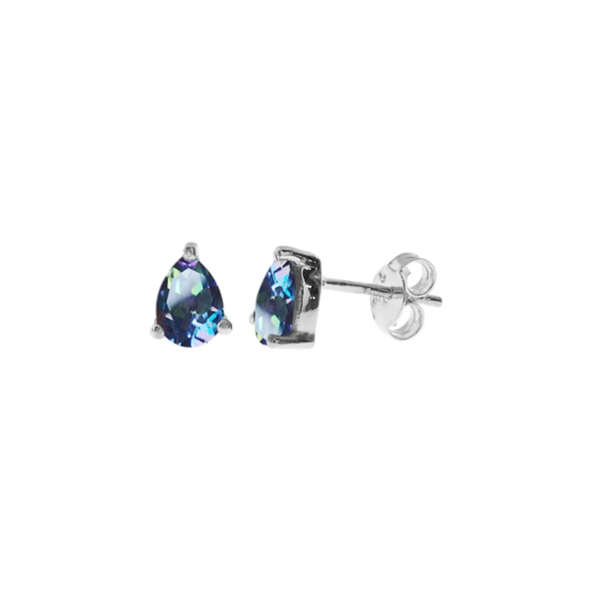 Natural Topaz Teardrop Earrings Sterling Silver 925 Hallmark Brand New Boxed