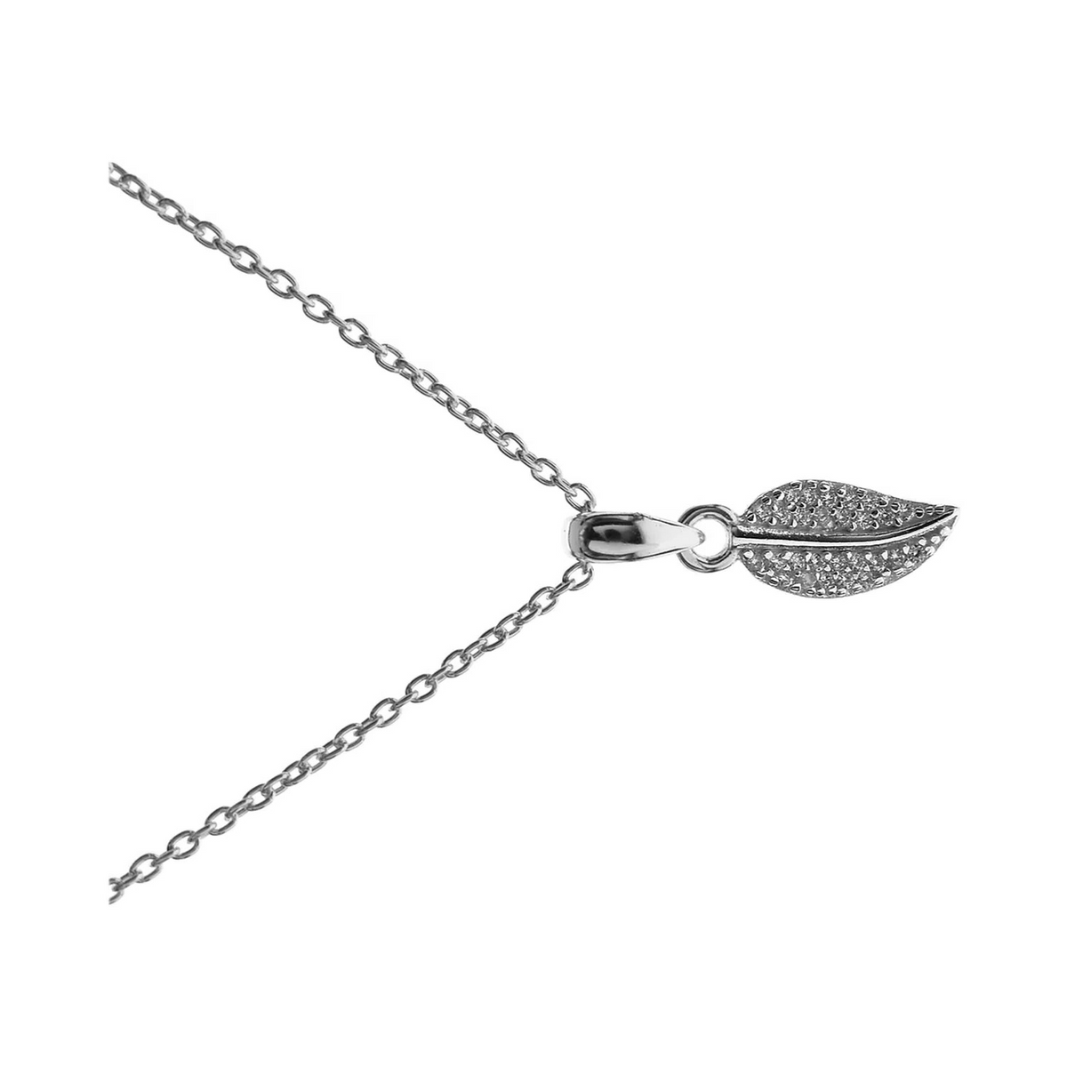 Natures Leaf Necklace Solid Sterling Silver 925 Hallmarked British Made