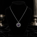 Flush Amethyst Web Pendant Sterling Silver 925 Hallmarked All Chain Lengths