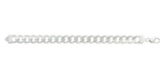 Gents Curb Bracelet Solid Sterling Silver 925 Hallmarked Brand New Boxed